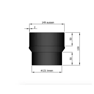Ø 150 mm | verloop | 120 - 150