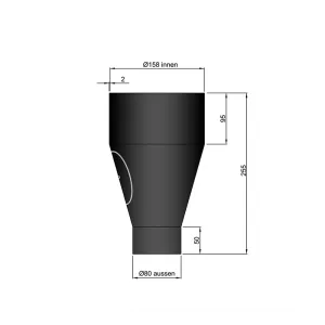 Ø 150 mm | verloop | 80 - 150