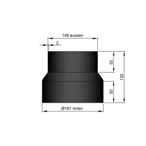 Ø 150 mm | verloop | 180-150